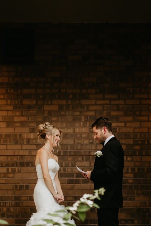 Windy City Glam bridal hair and makeup featuring a blonde bride.