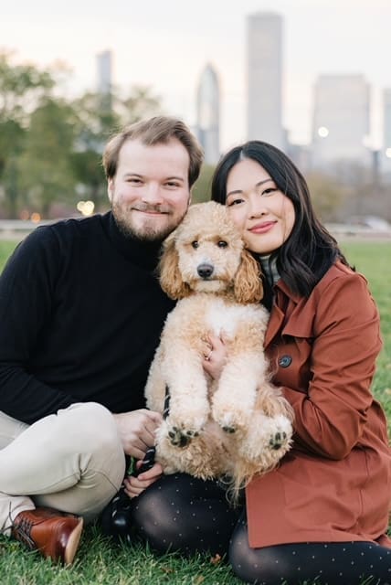 Photoshoot with a dog