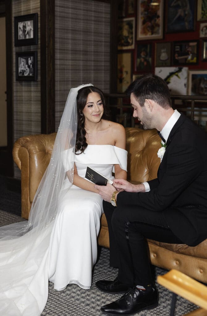 Bride and groom portrait