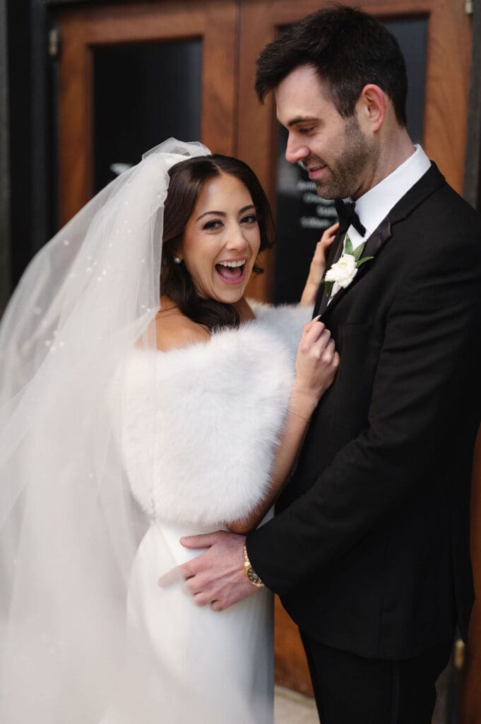 Bride and groom portrait