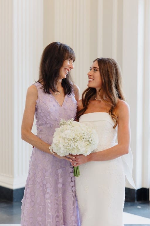 Bride with her mother.