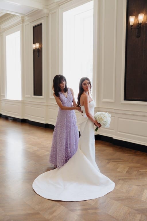 Bride with her mother.