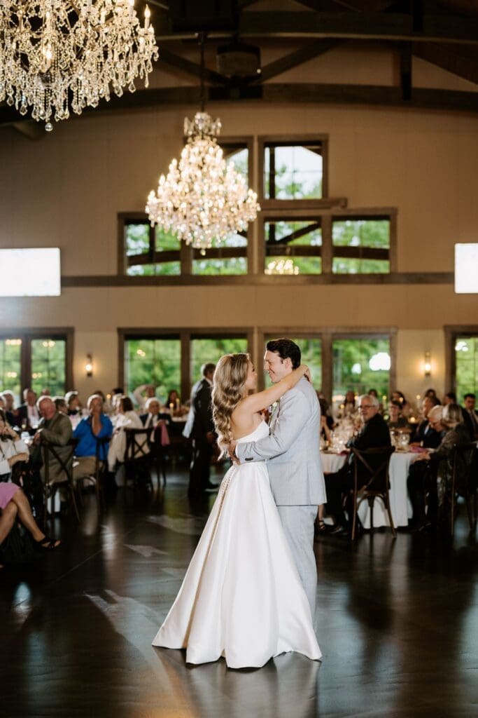 Chicago bride and groom dancing