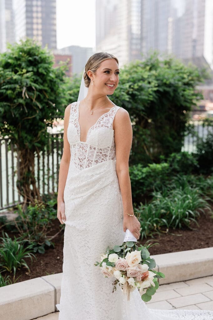 Chicago bride with Soft Glam Wedding Makeup 