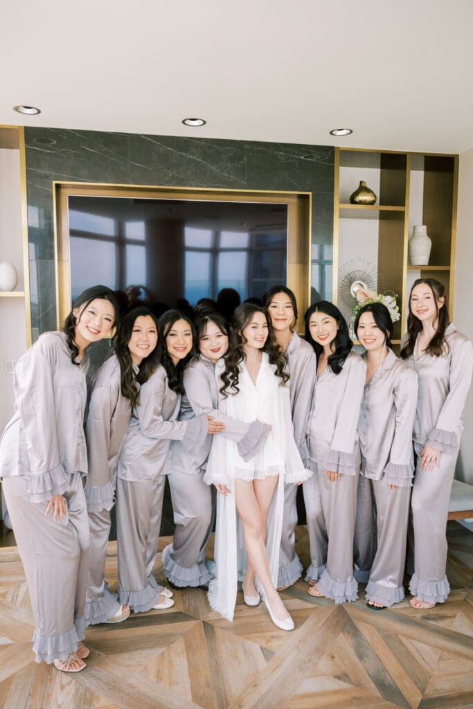 Asian bridal entourage