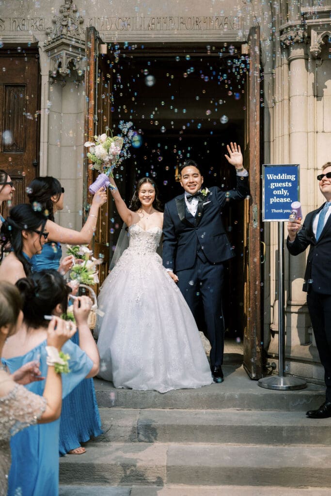 Asian bride and groom