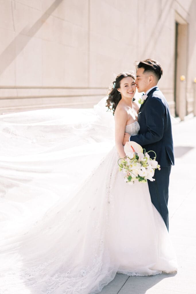Asian bride and groom