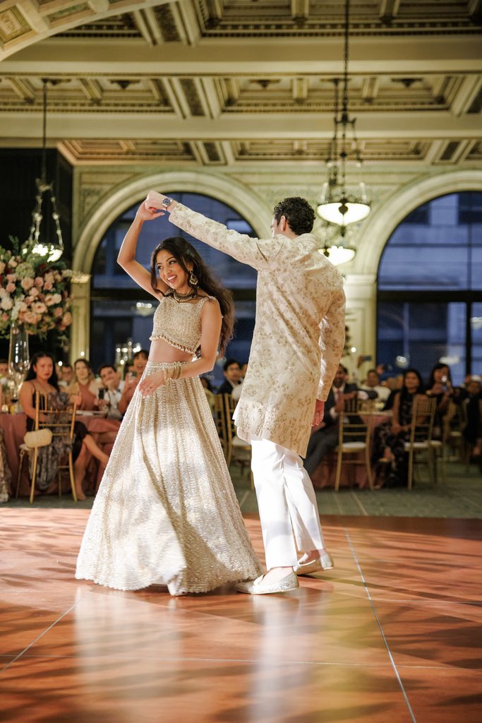 Indian bride and groom