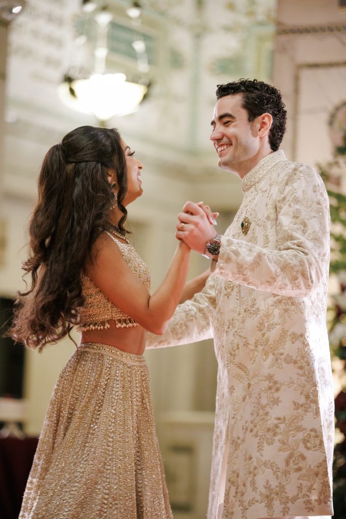 Indian bride and groom